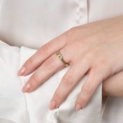 Enchanted Heart Name Ring - 2 Names [18K Gold Plated]
