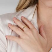 Enchanted Heart Name Ring - 2 Names [18K Gold Vermeil]