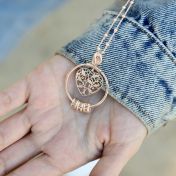 Special Ties Name Necklace [18K Rose Gold Plated]
