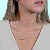 Herzensbindungen Geburtsstein-Kette [750er rosévergoldet]