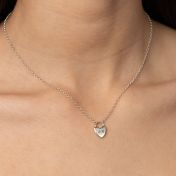 Ties of the Heart Initials Necklace - Classic Chain [Sterling Silver]