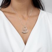 Collier Prénom Liens du Cœur - Argent