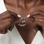 Herzensbindungen Kette mit Gravur [Sterlingsilber]