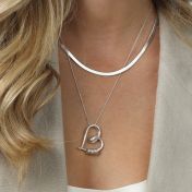 Collier Prénom Liens du Cœur - Argent