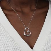 Herzensbindungen Kette mit Gravur [Sterlingsilber]