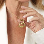 Herzensbindungen Kette mit Gravur [750er vergoldet]