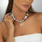 Talisa Halskette mit Kartenanhänger [750er Gold Vermeil]