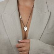 Tight Hug Name Necklace [Sterling Silver]