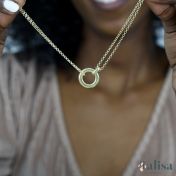 Anna Double Layer Necklace [18K Gold Plated] - with Zodiac Signs