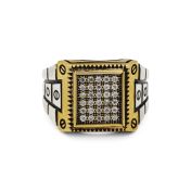 Treasure Chest Men Ring - Sterling Silver