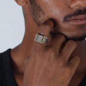 Treasure Chest Men Ring - Sterling Silver