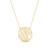 Lieblingsort Karten Kette [750er Gold Vermeil]