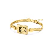 Treasured Spot Map Bracelet with Diamonds [18K Gold Plated]