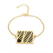 Treasured Spot Map Silhouette Bracelet [18K Gold Vermeil]