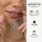 Baum des Lebens Halskette mit Nano Bibel [Sterlingsilber]