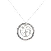 Tree of Wisdom Name Necklace [Sterling Silver]