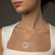 Baum des Lebens Halskette mit Nano Bibel [Sterlingsilber]