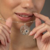 Baum des Lebens Halskette mit Nano Bibel [Sterlingsilber]