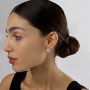 Triple Swirl Hoop Earrings [Sterling Silver]