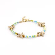 Tropical Howlite Star Anklet