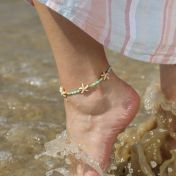Tropical Howlite Star Anklet