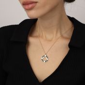 Treues Herz Namenskette [750er Gold Vermeil]