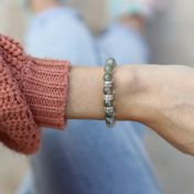 Kolibri-Armband mit Gravur für Damen [Sterlingsilber]