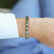 Bracelet Turquoise avec Prénoms pour Femme - Argent 925