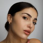 Twinkling Hoop Earrings [Gold Plated]