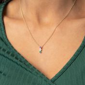 Talisa Stars Gemstone Necklace [18K Gold Plated]