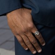 Bague Carte Signet pour Homme [Argent 925]