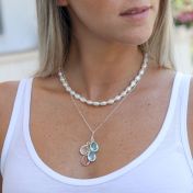 Talisa Moments Pearl Necklace [Sterling Silver]