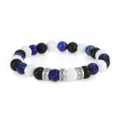 Bracciale Onda dell'Oceano con Nome [Argento 925]