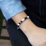 Bracciale Onda dell'Oceano con Nome [Argento 925]