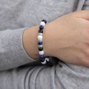 Bracelet Vague d'Ocean avec Prénoms [Plaqué Or 18ct]