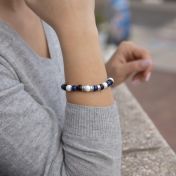 Bracciale Onda dell'Oceano con Nome [Argento 925]