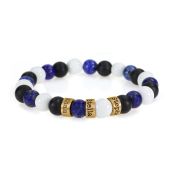 Bracelet Vague d'Ocean avec Prénoms [Plaqué Or 18ct]