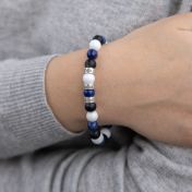 Bracelet Vague d'Ocean avec Prénoms [Plaqué Or 18ct]