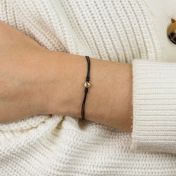 Zodiac Constellation Bracelet - Black String [14 Karat Gold]