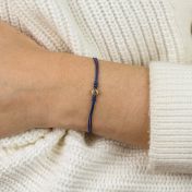 Zodiac Constellation Bracelet - Blue String [14 Karat Gold]