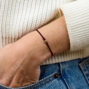 Zodiac Constellation Bracelet - Red String [14 Karat Gold]