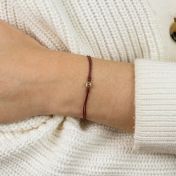 Zodiac Constellation Bracelet - Red String [14 Karat Gold]