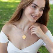 Lebenswege Karten Kette [750er Gold Vermeil]