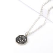 Written in the Stars Zodiac Signs Necklace [Sterling Silver]