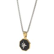 Cosmic Frame Necklace for Men [Gold Plated]