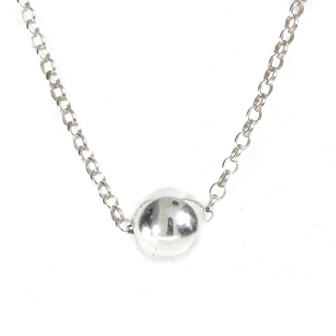 Collana con Sfera [Argento 925]
