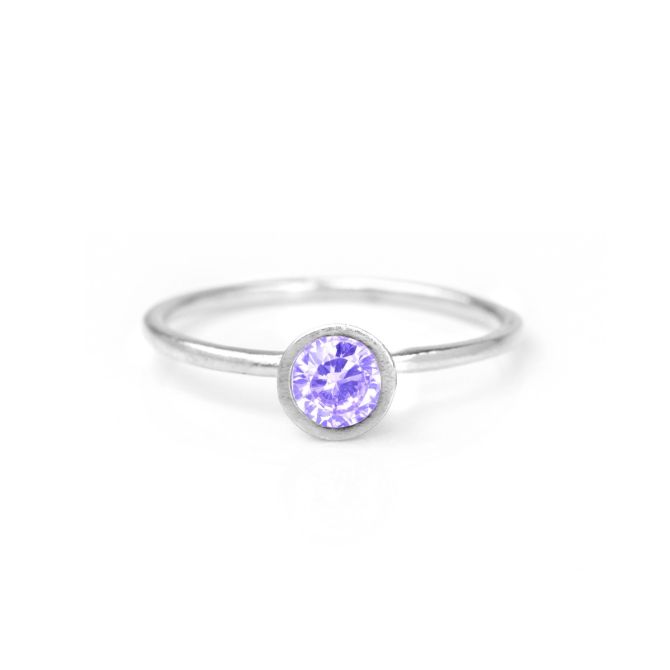 Bague Carina. Grande Pierre Ronde [Argent 925]