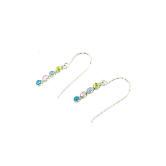 Pendientes Talisa Estrellas en Gancho [Plata de Ley]