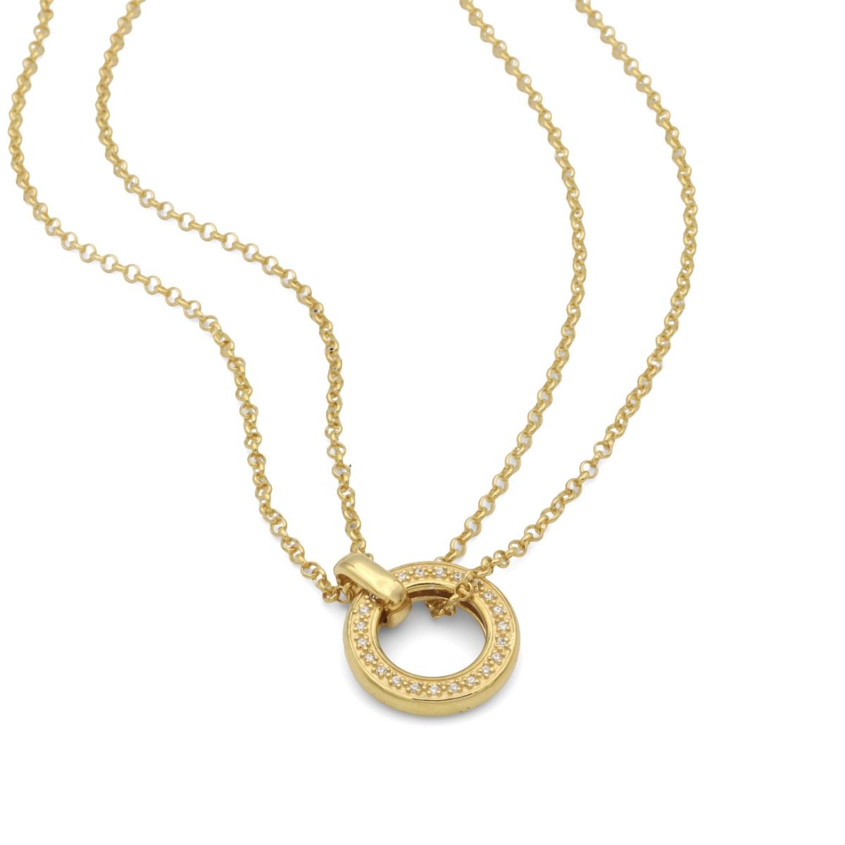 Ciondolo Staccabile Eostre Con Granato Tsavorite E Diamanti In Oro Bianco 18 Carati