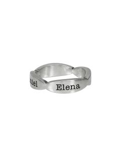 Blossom Name Ring [Sterling Silver]